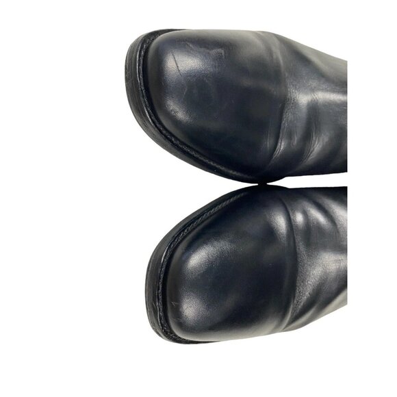 Mezlan Mens Chelsea Ankle Boots Size 11.5 M Shoe Black Leather Pull On Stretch - Picture 7 of 14